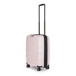 STRATIC Koffer Straw+ Handgepäck Hartschalenkoffer, Höhe 55 cm, Größe S Rose seitlich expanded