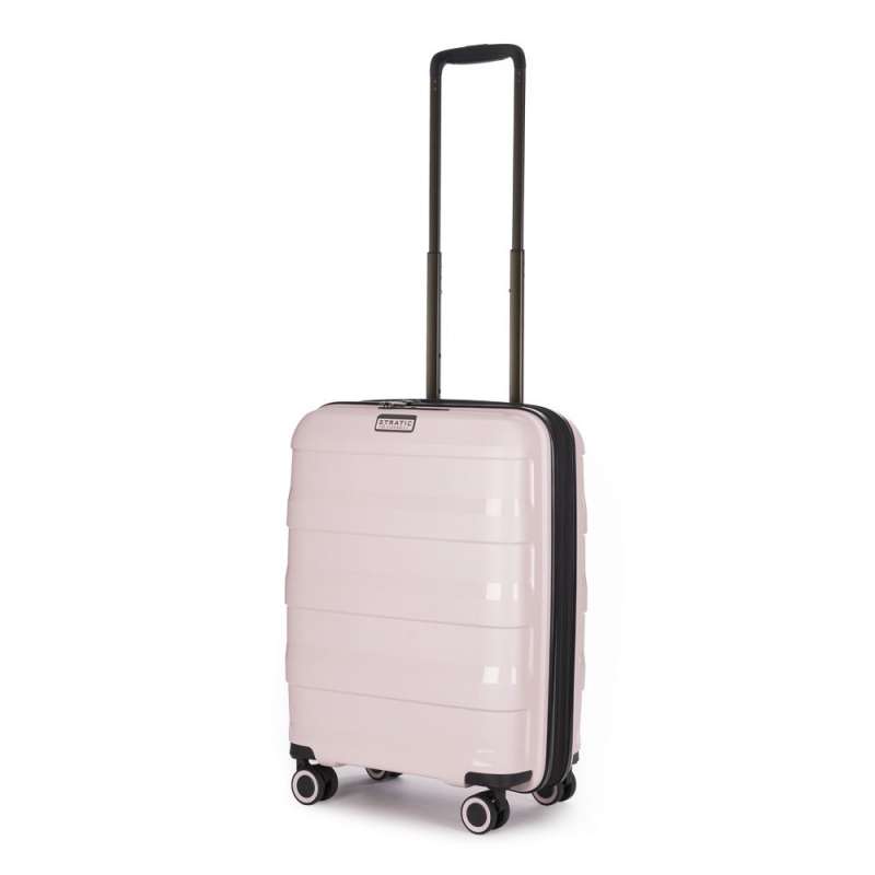 STRATIC Koffer Straw+ Handgepäck Hartschalenkoffer, Höhe 55 cm, Größe S Rose seitlich 45 Grad STRATIC Koffer Straw+ Handgepäck Hartschalenkoffer, Höhe 55 cm, Größe S Rose seitlich 45 Grad