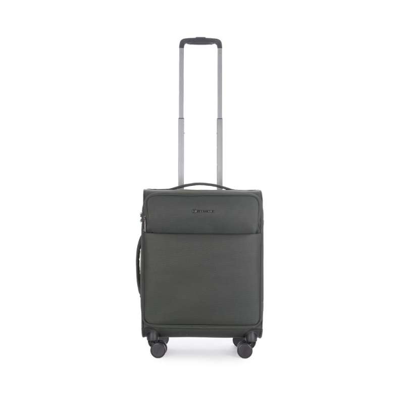 STRATIC Koffer Light+ Handgepäck Weichschalenkoffer, Höhe 55 cm, Größe S dark green Vorderseite