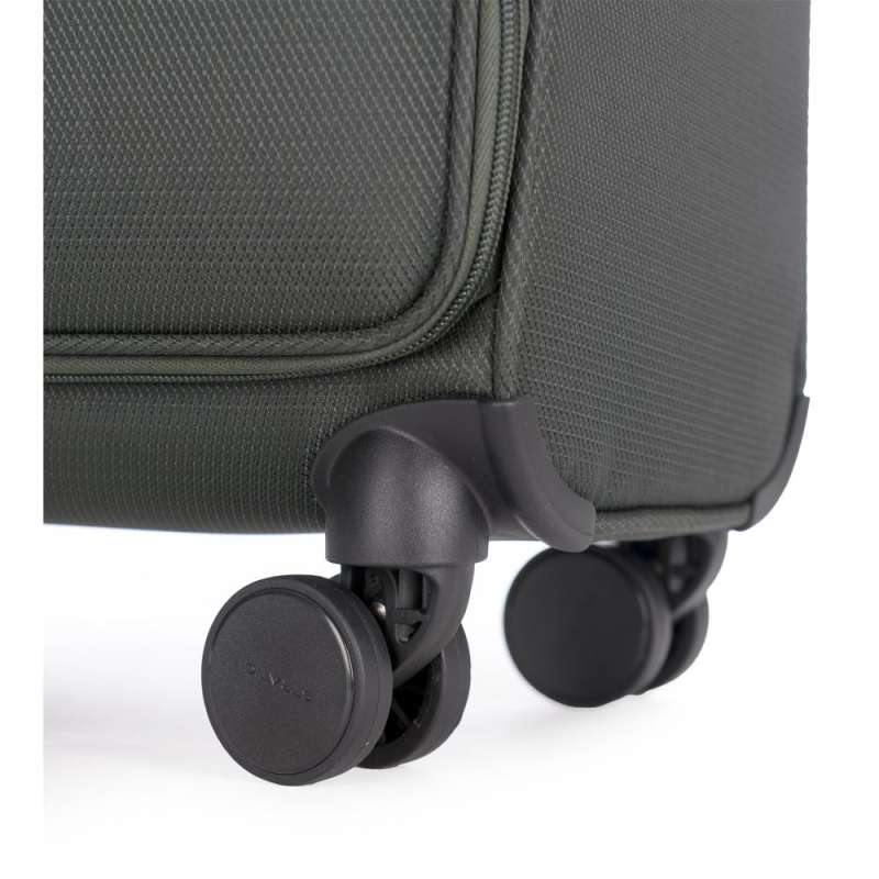 STRATIC Koffer Light+ Handgepäck Weichschalenkoffer, Höhe 55 cm, Größe S dark green Rollen