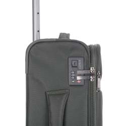 STRATIC Koffer Light+ Handgepäck Weichschalenkoffer, Höhe 55 cm, Größe S dark green TSA Schloss
