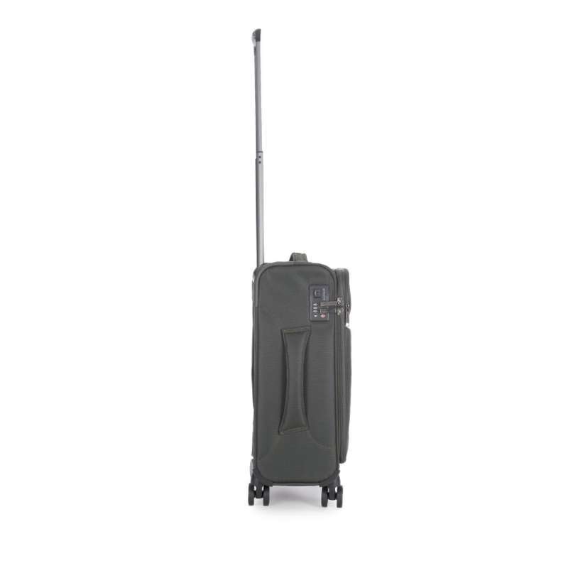STRATIC Koffer Light+ Handgepäck Weichschalenkoffer, Höhe 55 cm, Größe S dark green rechts