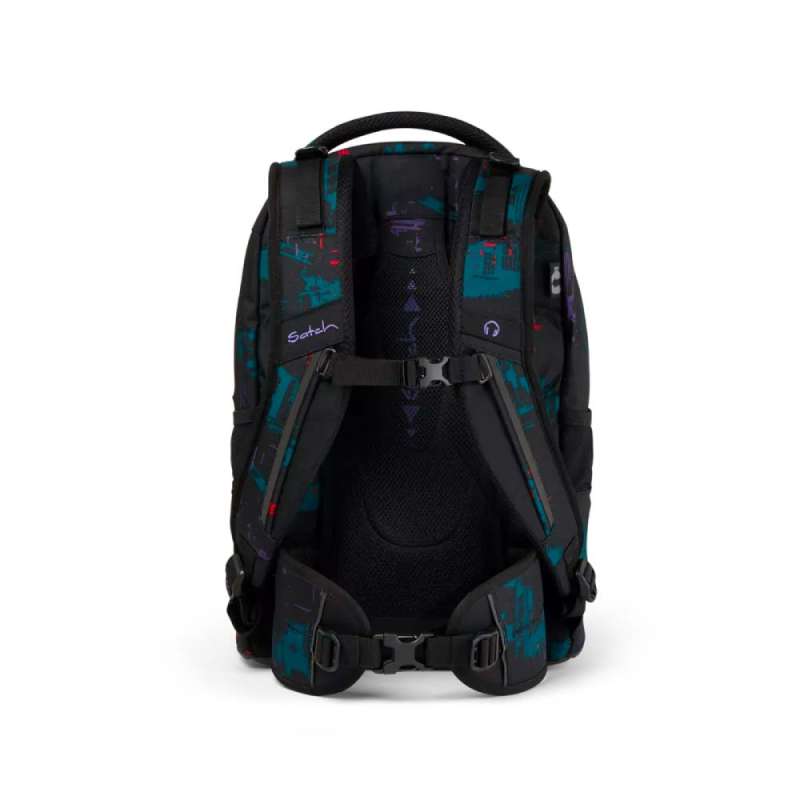 SATCH Schulrucksack pack - Night Vision hinten