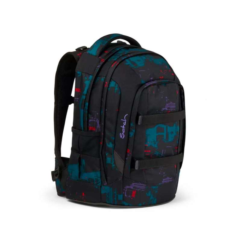 SATCH Schulrucksack pack - Night Vision vorne rechts