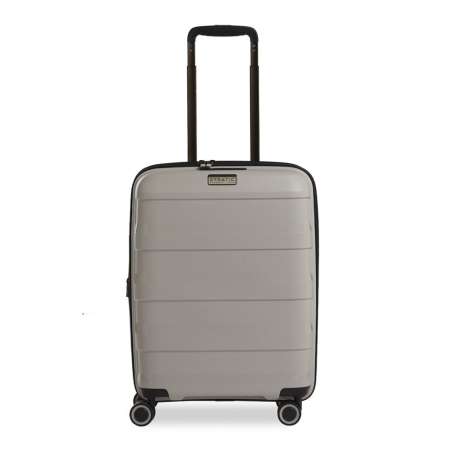 STRATIC Koffer Straw+ Handgepäck Hartschalenkoffer, Höhe 55 cm, Größe S Beige Vorderseite