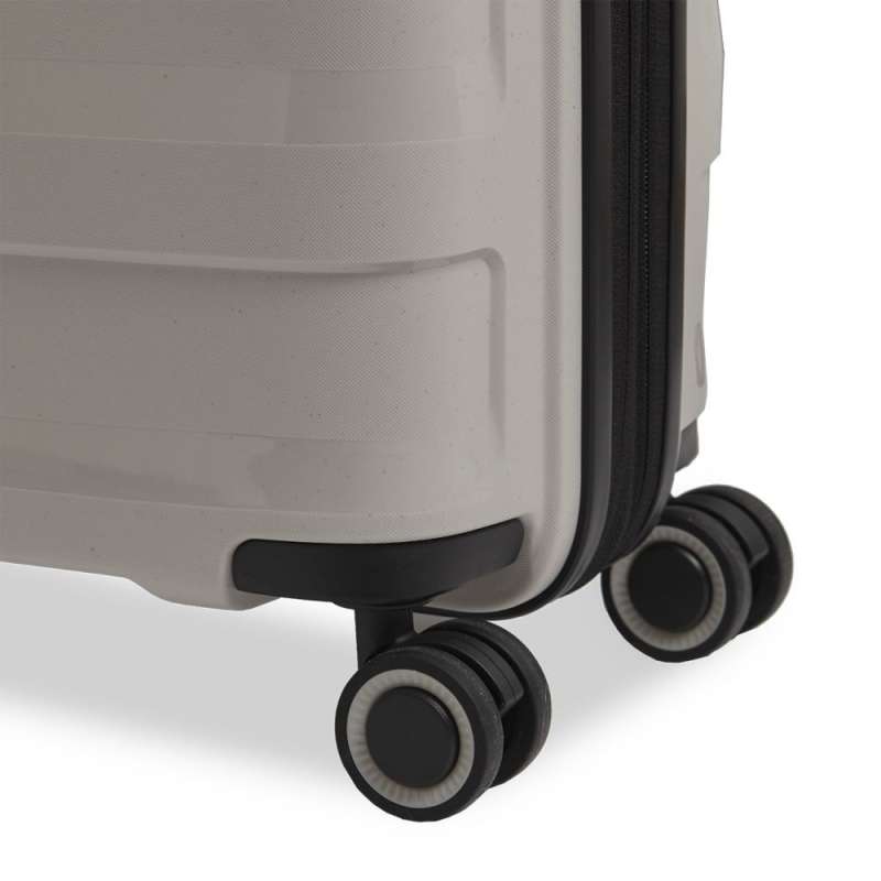 STRATIC Koffer Straw+ Handgepäck Hartschalenkoffer, Höhe 55 cm, Größe S Beige Rollen