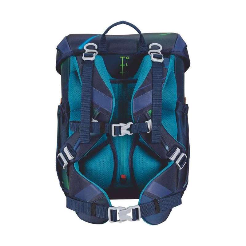 SCOUT Schulranzen Set Neo Exklusiv Superflash City Lights Rückseite