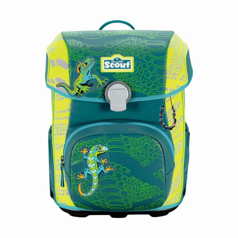 SCOUT Schulranzen Set Neo Exklusiv Superflash Lizard Vorderseite