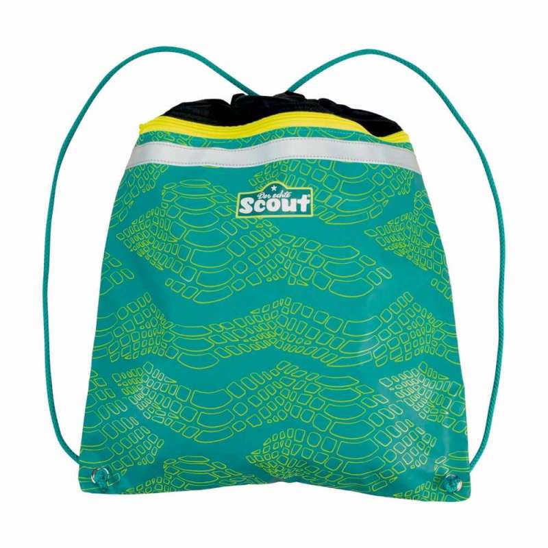 SCOUT Schulranzen Set Neo Exklusiv Superflash Lizard Sportbeutel
