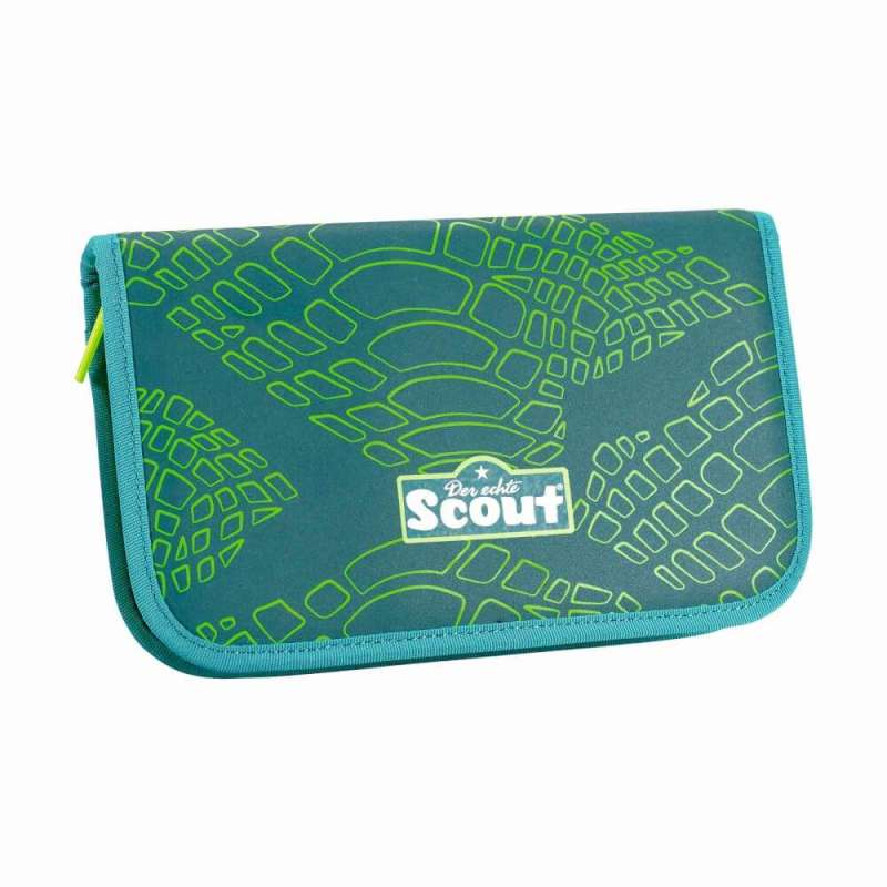 SCOUT Schulranzen Set Neo Exklusiv Superflash Lizard Mäppchen