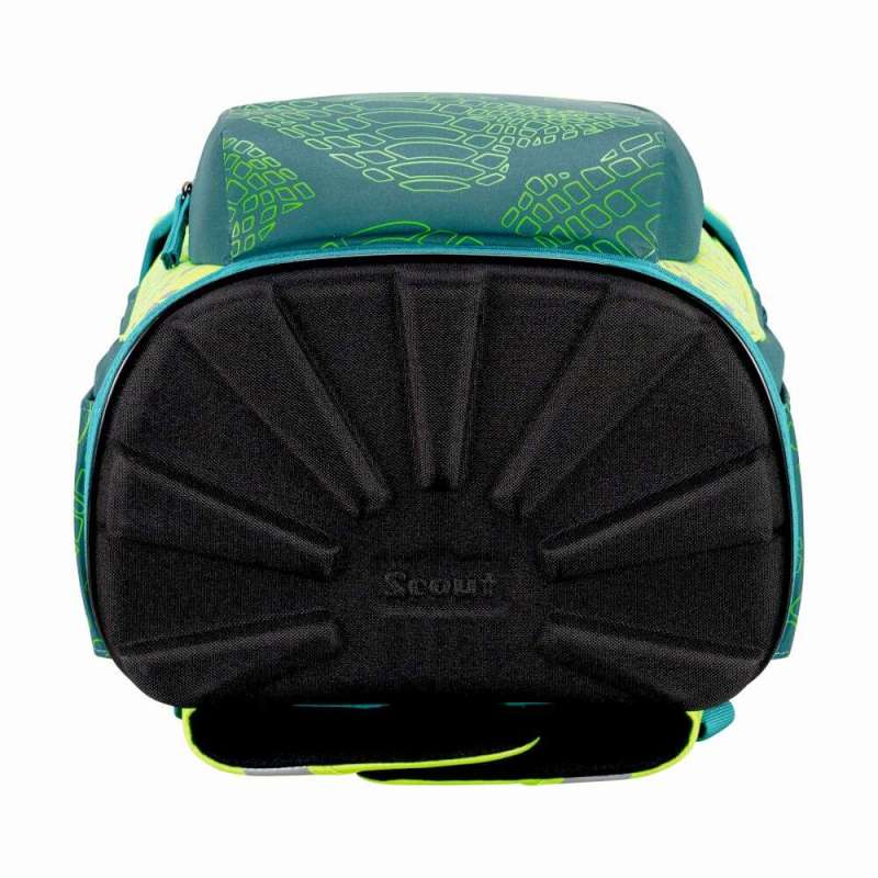 SCOUT Schulranzen Set Neo Exklusiv Superflash Lizard Boden