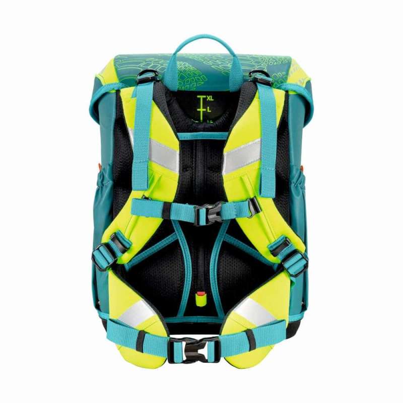 SCOUT Schulranzen Set Neo Exklusiv Superflash Lizard Rückseite