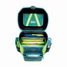 SCOUT Schulranzen Set Neo Exklusiv Superflash Lizard von oben offen