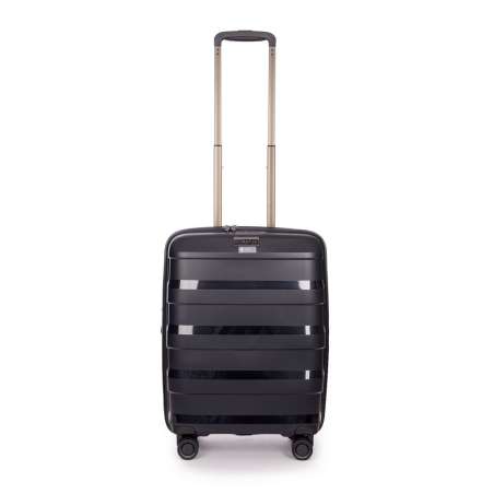 STRATIC Koffer Straw+ Handgepäck Hartschalenkoffer, Höhe 55 cm, Größe S black Vorderseite