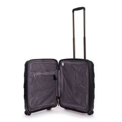STRATIC Koffer Straw+ Handgepäck Hartschalenkoffer, Höhe 55 cm, Größe S black offen
