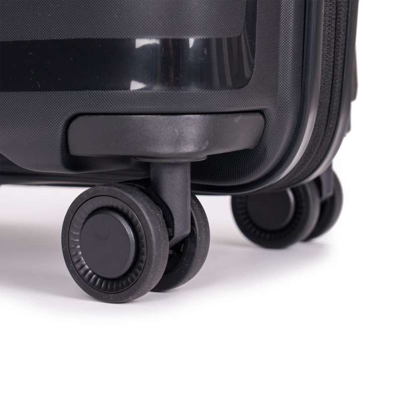 STRATIC Koffer Straw+ Handgepäck Hartschalenkoffer, Höhe 55 cm, Größe S black Rollen
