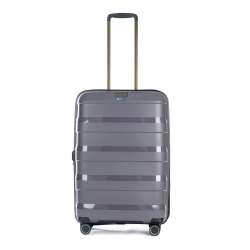 STRATIC Koffer Straw+ Hartschalenkoffer, Höhe 66 cm, Größe M dark grey Vorderseite