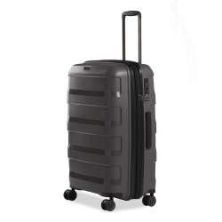 STRATIC Koffer Straw+ Hartschalenkoffer, Höhe 66 cm, Größe M dark grey seitlich 45 Grad