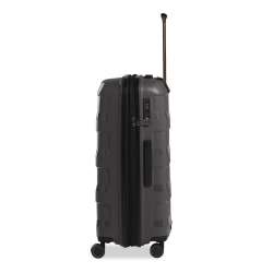 STRATIC Koffer Straw+ Hartschalenkoffer, Höhe 66 cm, Größe M dark grey links