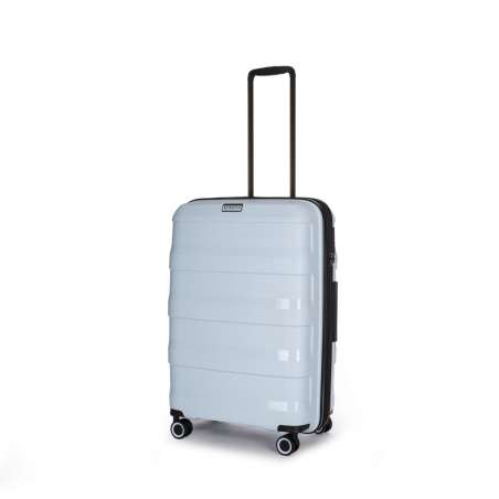 STRATIC Koffer Straw+ Hartschalenkoffer, Höhe 66 cm, Größe M pastel blue seitlich 45 Grad