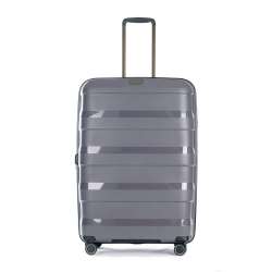 STRATIC Koffer Straw+ Hartschalenkoffer, Höhe 76 cm, Größe L dark grey Vorderseite