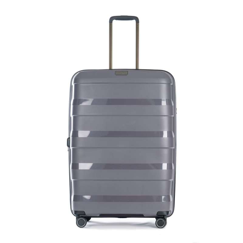 STRATIC Koffer Straw+ Hartschalenkoffer, Höhe 76 cm, Größe L dark grey Vorderseite