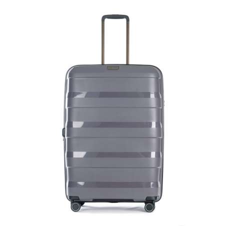 STRATIC Koffer Straw+ Hartschalenkoffer, Höhe 76 cm, Größe L dark grey Vorderseite
