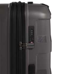 STRATIC Koffer Straw+ Hartschalenkoffer, Höhe 76 cm, Größe L dark grey TSA Schloss