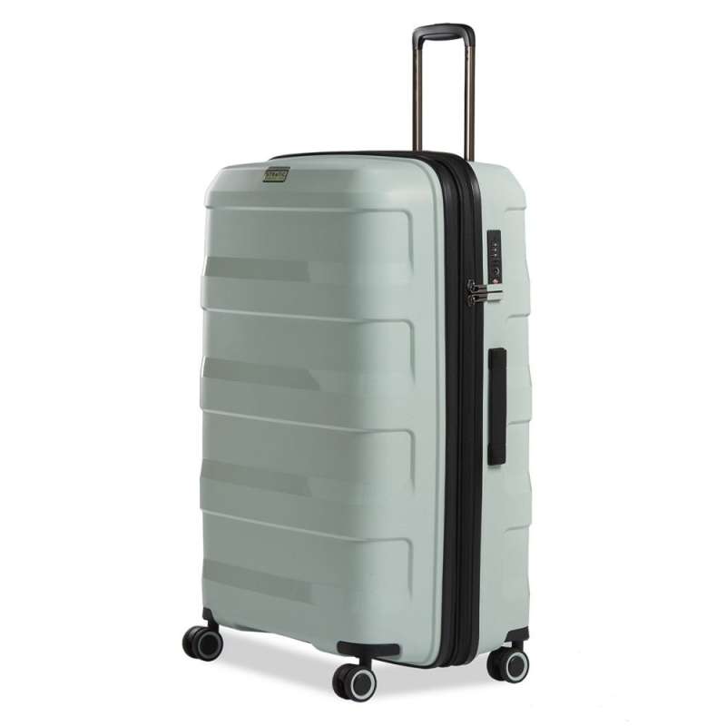 STRATIC Koffer Straw+ Hartschalenkoffer, Höhe 76 cm, Größe L mint seitlich 45 Grad