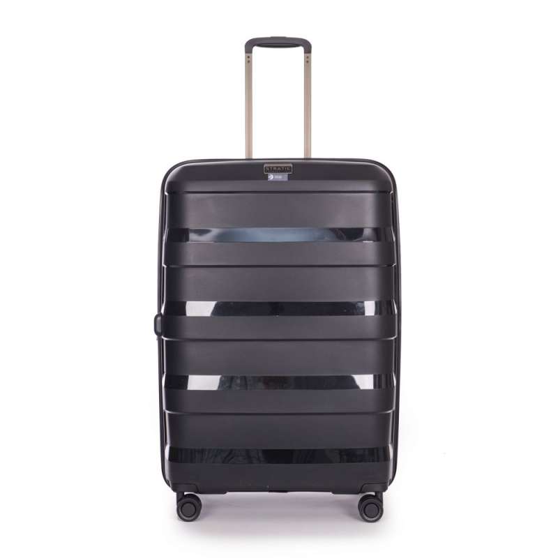 STRATIC Koffer Straw+ Hartschalenkoffer, Höhe 76 cm, Größe L black Vorderseite