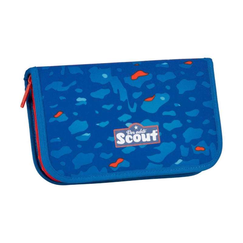 SCOUT Schulranzen Set Neo für Jungen Exklusiv Superflash Blue Dino Federmäppchen