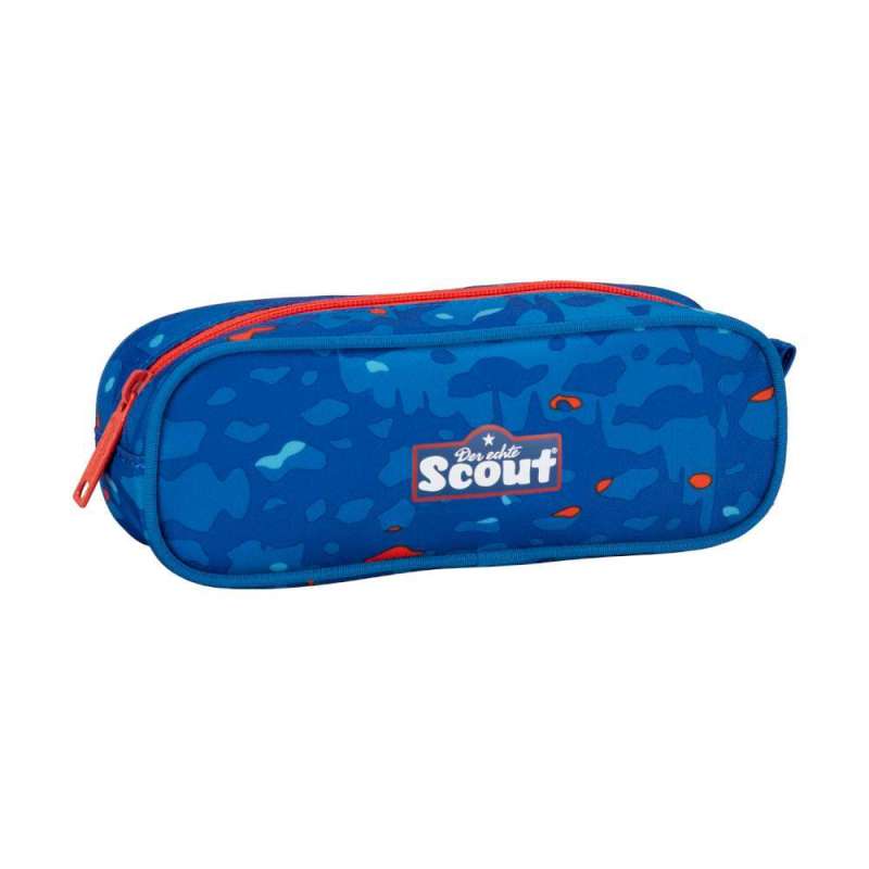 SCOUT Schulranzen Set Neo für Jungen Exklusiv Superflash Blue Dino Schlampermäppchen