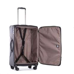 STRATIC BENDIGO LIGHT + Koffer M schwarz seitlich offen