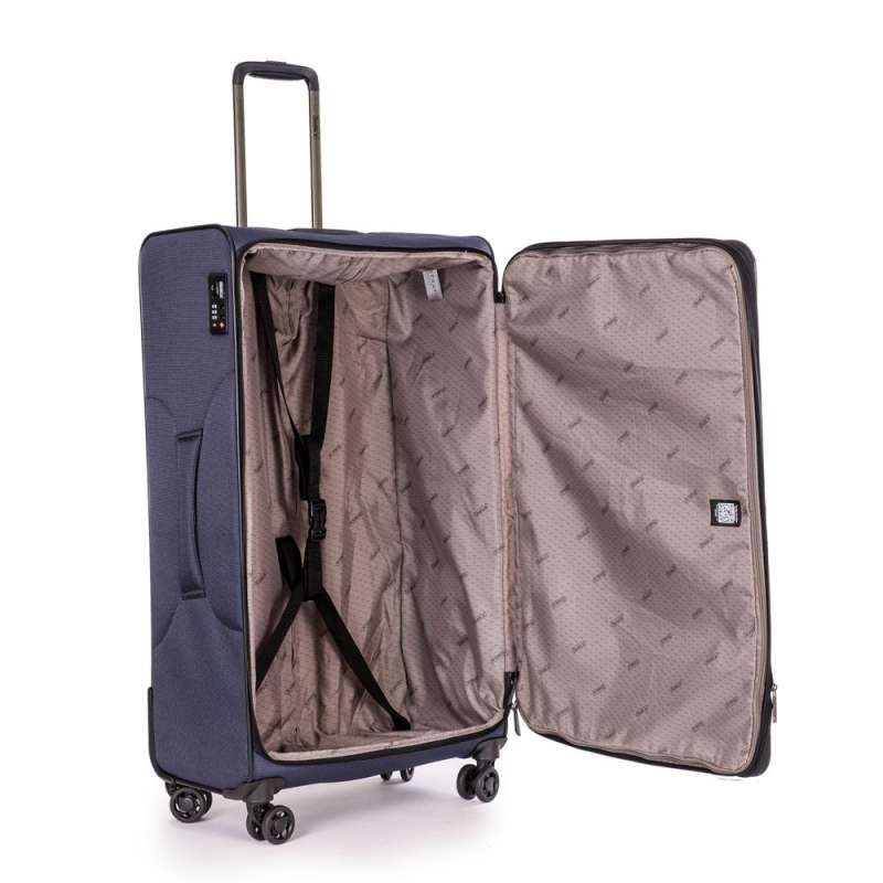 STRATIC BENDIGO LIGHT + Koffer L navy blue seitlich offen
