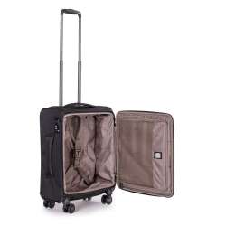 STRATIC Koffer Mix Handgepäck Weichschalenkoffer, Höhe 55 cm, Größe S black offen