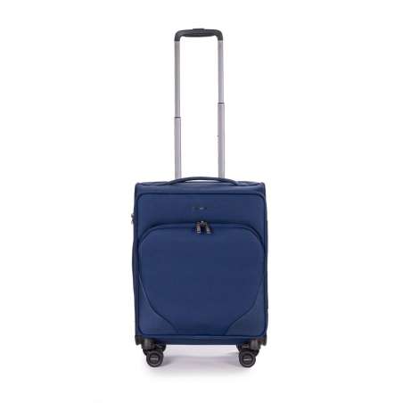 STRATIC Koffer Mix Handgepäck Weichschalenkoffer, Höhe 55 cm, Größe S blue Vorderseite
