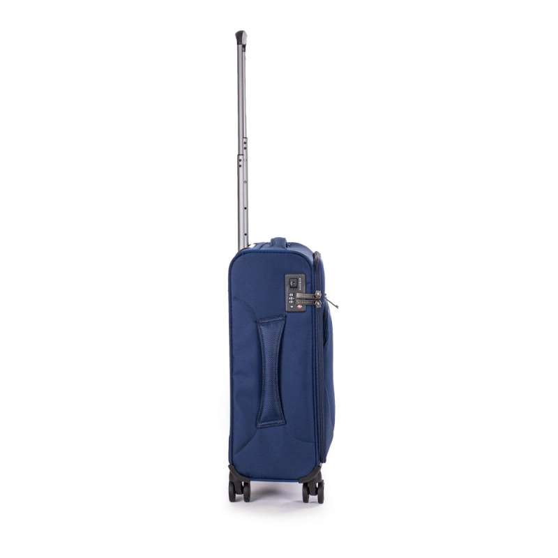 STRATIC Koffer Mix Handgepäck Weichschalenkoffer, Höhe 55 cm, Größe S blue rechts