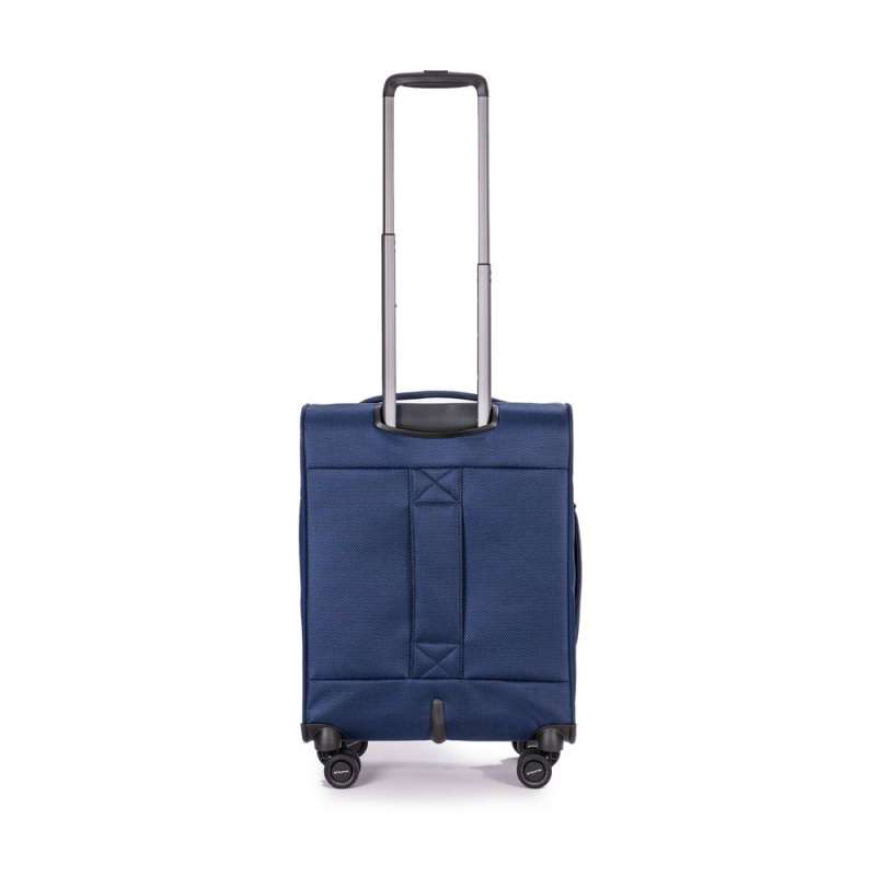 STRATIC Koffer Mix Handgepäck Weichschalenkoffer, Höhe 55 cm, Größe S blue Rückseite