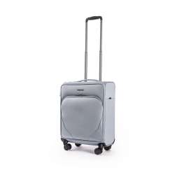 STRATIC Koffer Mix Handgepäck Weichschalenkoffer, Höhe 55 cm, Größe S steel seitlich