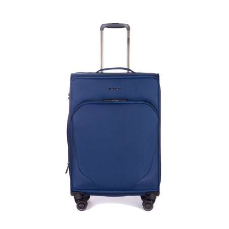STRATIC Koffer Mix Weichschalenkoffer, Höhe 68 cm, Größe M blue Vorderseite