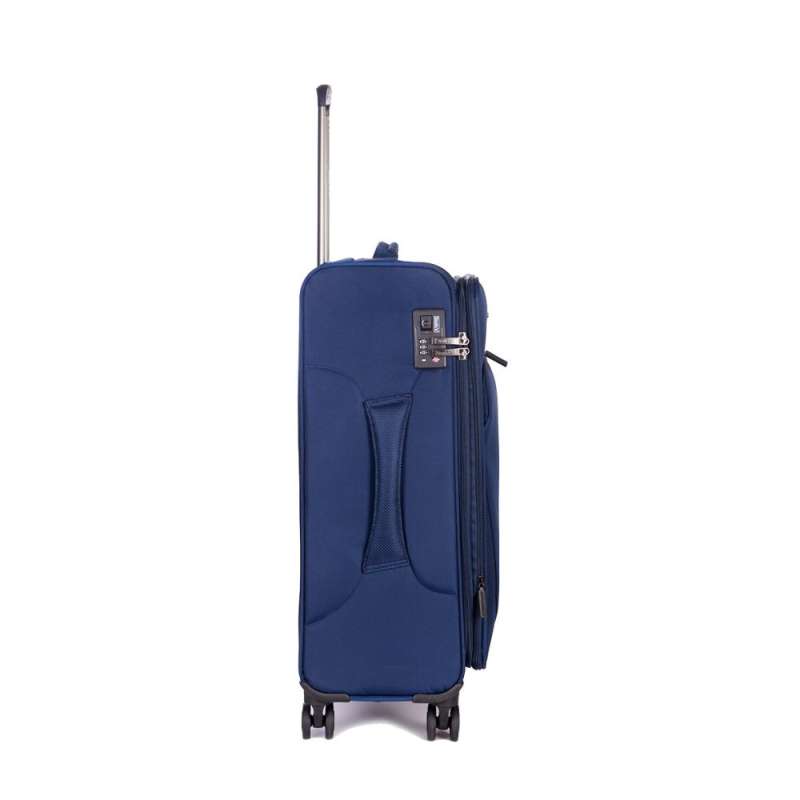 STRATIC Koffer Mix Weichschalenkoffer, Höhe 68 cm, Größe M blue links