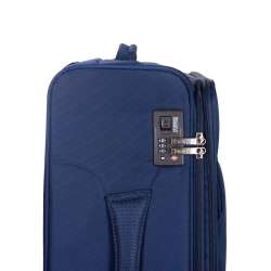STRATIC Koffer Mix Weichschalenkoffer, Höhe 68 cm, Größe M blue TSA Schloss