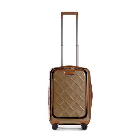 STRATIC Koffer Leather&More Handgepäck Hartschalenkoffer, Höhe 55 cm, Größe S champagne Vorderseite