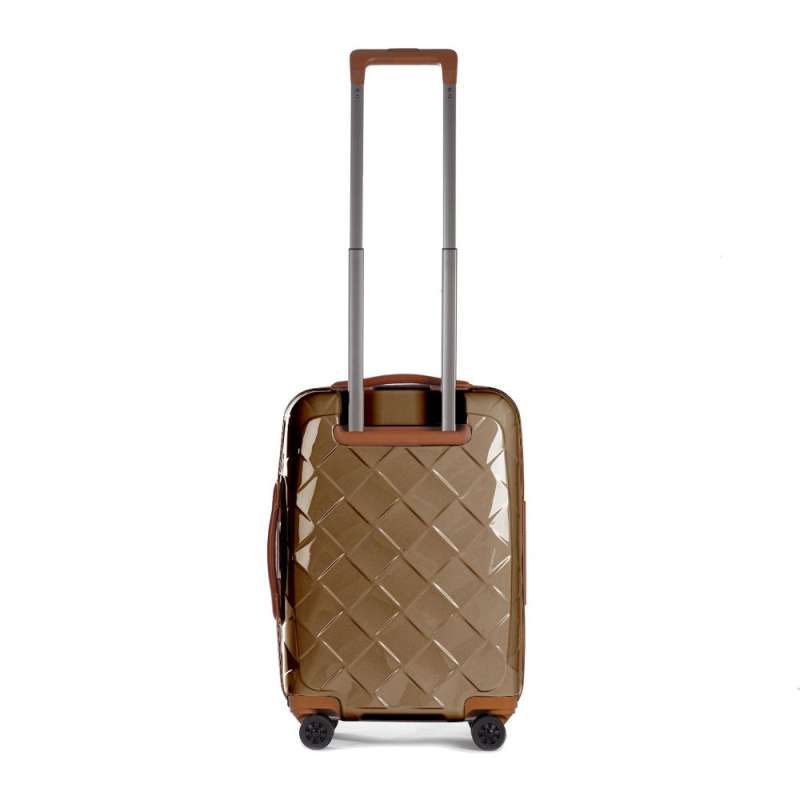 STRATIC Koffer Leather&More Handgepäck Hartschalenkoffer, Höhe 55 cm, Größe S champagne Rückseite