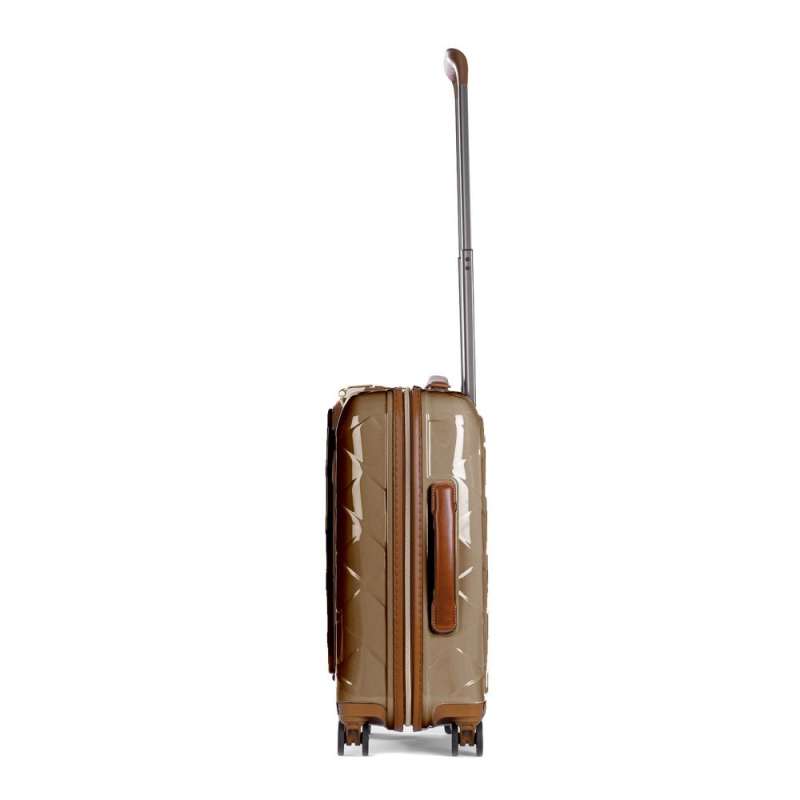 STRATIC Koffer Leather&More Handgepäck Hartschalenkoffer, Höhe 55 cm, Größe S champagne rechts