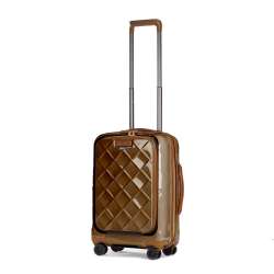 STRATIC Koffer Leather&More Handgepäck Hartschalenkoffer, Höhe 55 cm, Größe S champagne seitlich