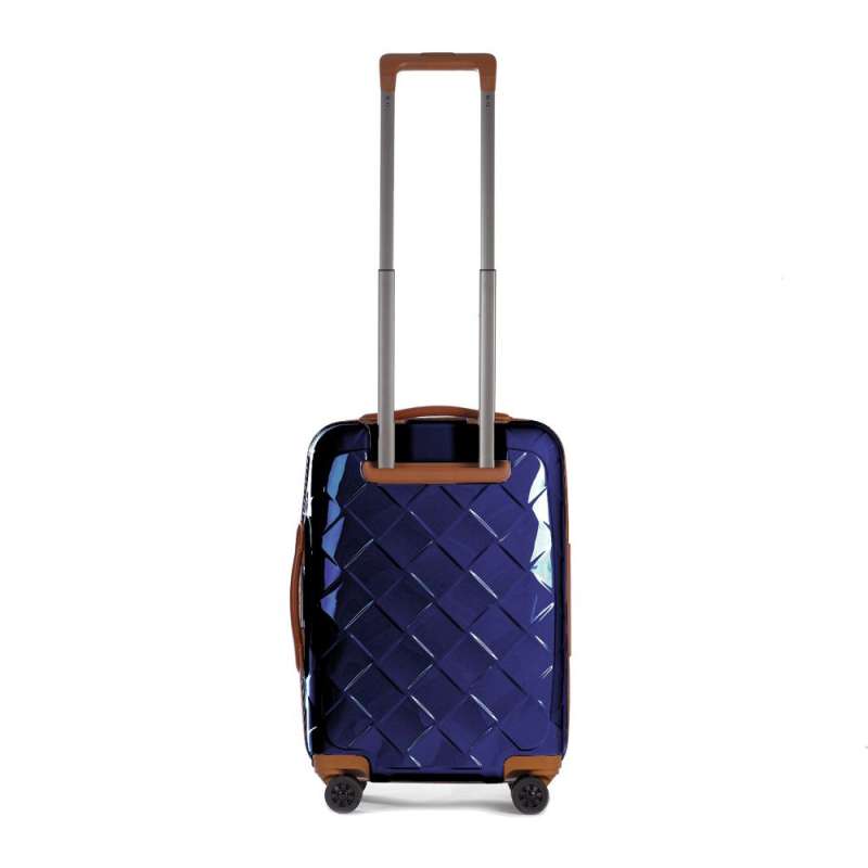 STRATIC Koffer Leather&More Handgepäck Hartschalenkoffer, Höhe 55 cm, Größe S blue Rückseite