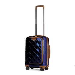 STRATIC Koffer Leather&More Handgepäck Hartschalenkoffer, Höhe 55 cm, Größe S blue seitlich