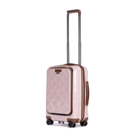 STRATIC Koffer Leather&More Handgepäck Hartschalenkoffer, Höhe 55 cm, Größe S rose seitlich 45 Grad