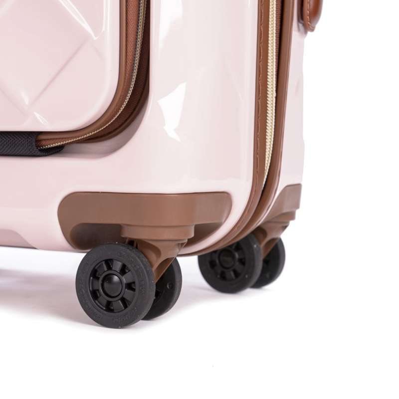 STRATIC Koffer Leather&More Handgepäck Hartschalenkoffer, Höhe 55 cm, Größe S rose Rollen